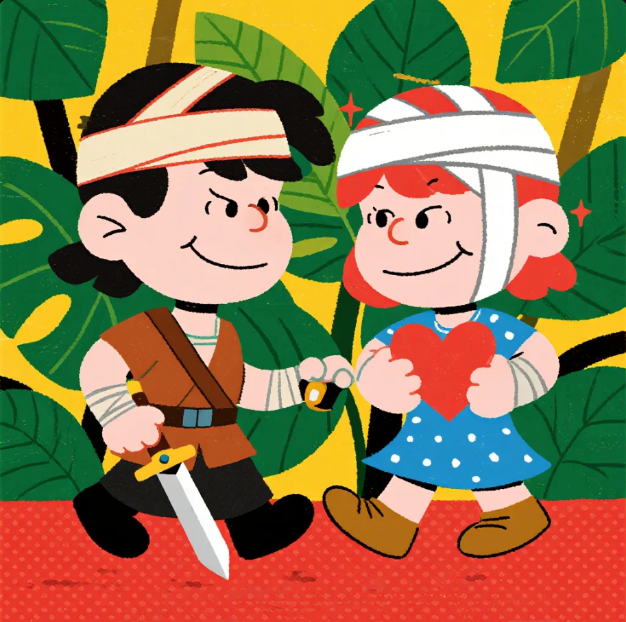 Ilustrasi seseorang tertawa sambil menikmati momen relaksasi sebagai bentuk self-healing.