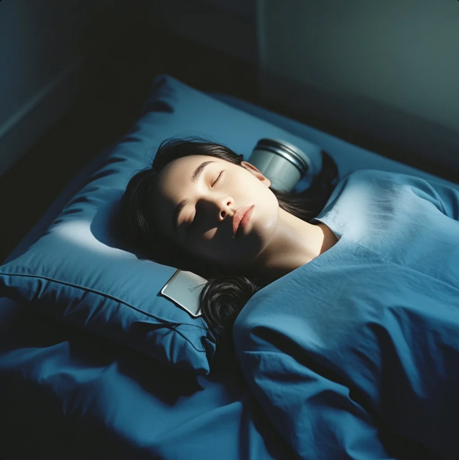 Seseorang duduk lelah dengan jurnal terbuka, menatap kosong namun ada cahaya lembut masuk dari jendela