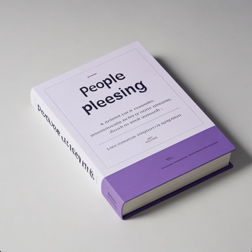 Seseorang terlihat lelah tersenyum sambil memegang banyak tanggung jawab, dengan latar suasana tenang